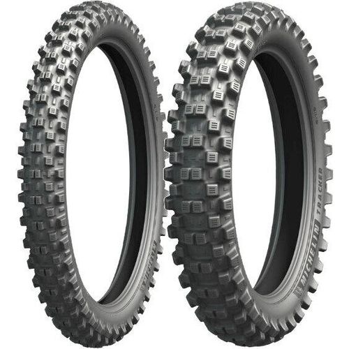 Paar Motorradreifen Michelin 80/100-21 51R + 100/100-18 59R Tracker