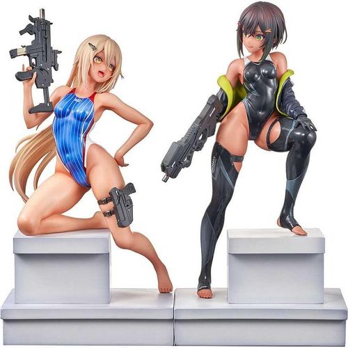 Arms Note Statuen 1/7 Swim Team Bucho-chan and Kohai-chan 22 cm