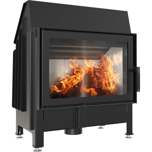 Kamineinsatz aus Stahl ZIBI 11 kW Ø 180 mit Türfeder