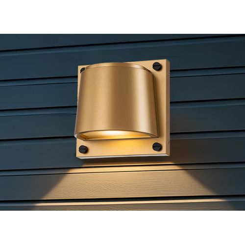 Scout Outdoor Wandleuchte Messing lackiert IP44 HK-SCOUT-PHB