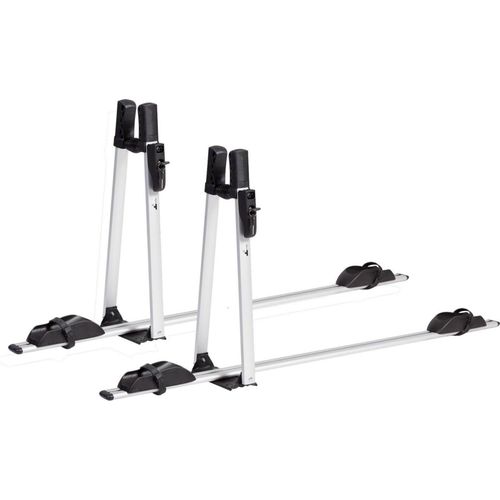 2x Fahrradträger VDP Premium Alu + Relingträger Quick Stahl L kompatibel mit Volvo XC90 ab 2015