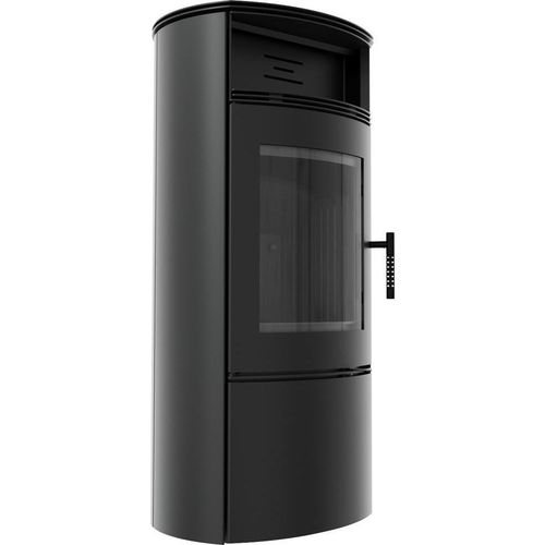 Kaminofen aus Stahl KRATKI FALCON W Ø 150 10 kW schwarz Verkleidung