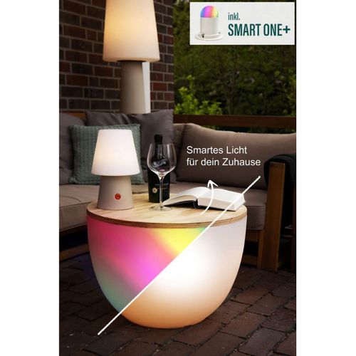 Beleuchteter Pflanztopf Shining Curvy Pot XM SMART ONE+