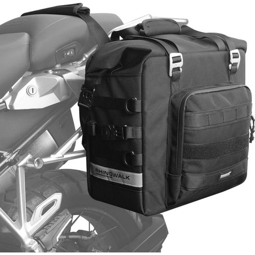 Motorradtasche 25L wasserdicht - Universal Motorrad Seitentasche - Hecktasche - Schnellverschluss - Rhinowalk