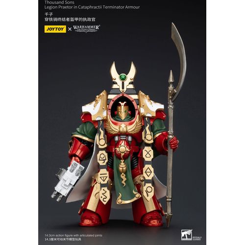 Warhammer The Horus Heresy Actionfigur 1/18 Thousand sons Legion Praetor in Cataphractii Terminator Armour 12 cm