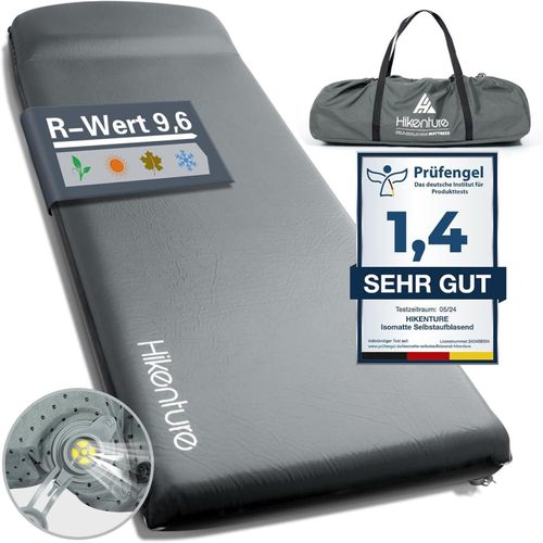 Isomatte Selbstaufblasend Outdoor Camping Luftmatratze 8CM Dicke Dunkelgrau
