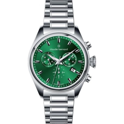 Herrenuhr CLAUDE BERNARD 10254 3M VIN in klassischem Grün.