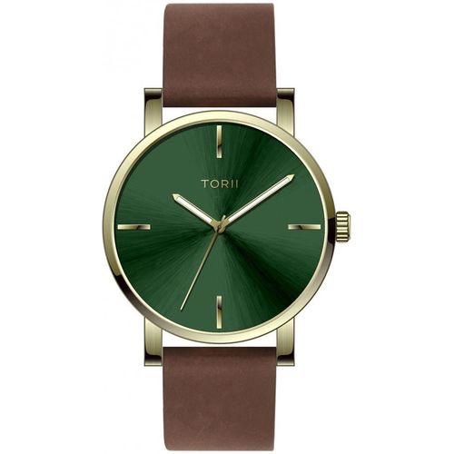 Herrenuhr TORII G45CL.F4 klassisch in Grün.