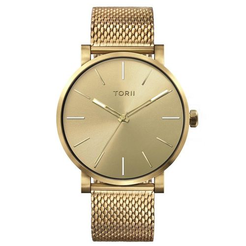 Herrenuhr TORII G45GG.GG in klassischem Gold zum Schwimmen