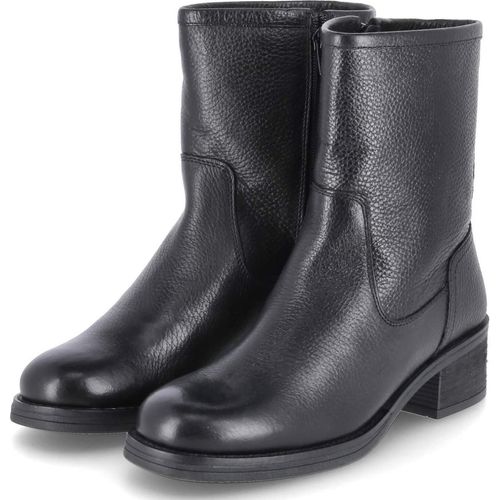 Kaerlek Damen Winterstiefeletten Schwarz Glattleder Reißverschluss Größe: 41