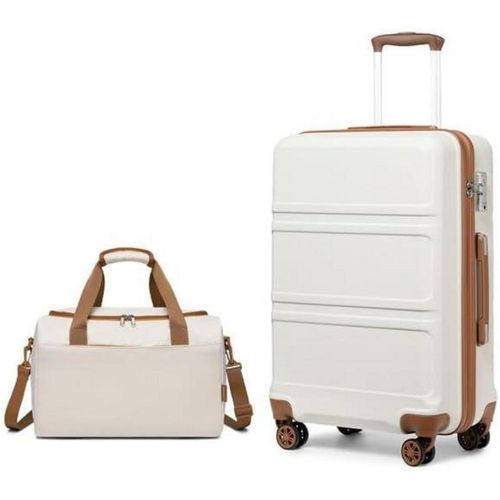 Handgepäck-Koffer Trolley Set 2 Teilig 55cm Gepäck-Set mit Reisetasche