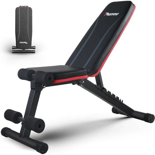 PASYOU Hantelbank Klappbar Verstellbar 7 in 1 Fitnessbank