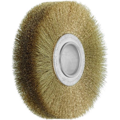 Lessmann Draht-Rundbürste Messingdraht 0,15 mm, Bürsten-xBesatzbreite: 120X30 mm