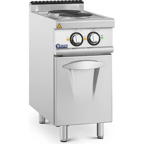 Royal Catering Elektroherd Gastro - 5,2 kW - 2 Platten - Unterschrank -