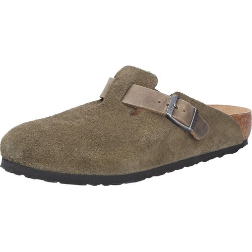 Birkenstock Boston Wildleder Thymian Clogs