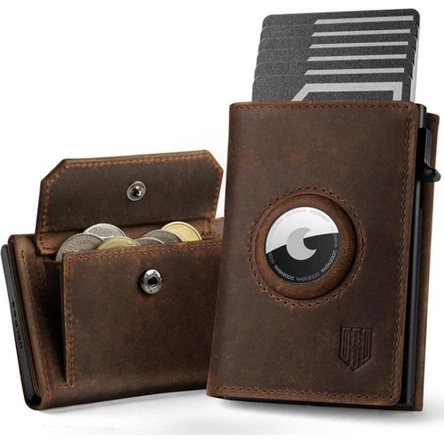 Modernes Herren Smart Wallet mit XL Münzfach, RFID-Schutz & Airtag Fach