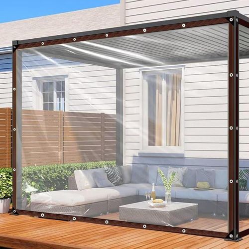 Abdeckplane Transparent Wasserdicht Garten Möbel Schutz 3x6m