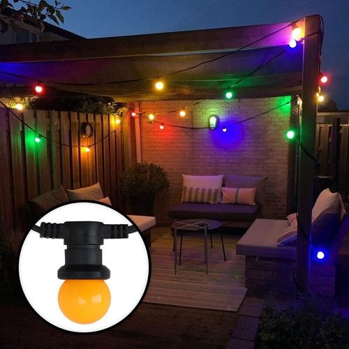 Olucia - 40m Lichterkette mit 40 farbigen Lampen