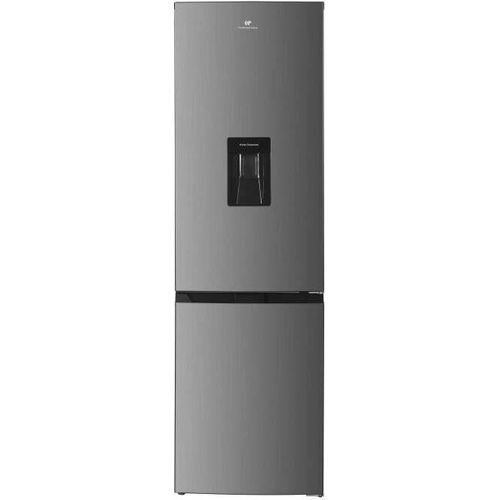 Kühlschrank mit Gefrierfach unten - CONTINENTAL EDISON - 325L - Total No Frost - Wasserspender - Edelstahl -