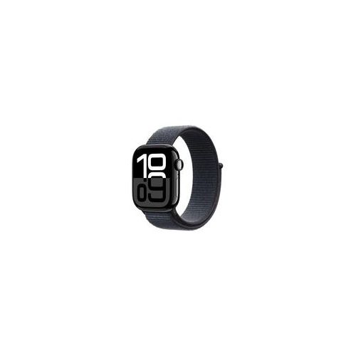 Apple Watch series 10 gps, koperta 42 mm z aluminium w kolorze onyksu z opask sportow w kolorze atramentowym