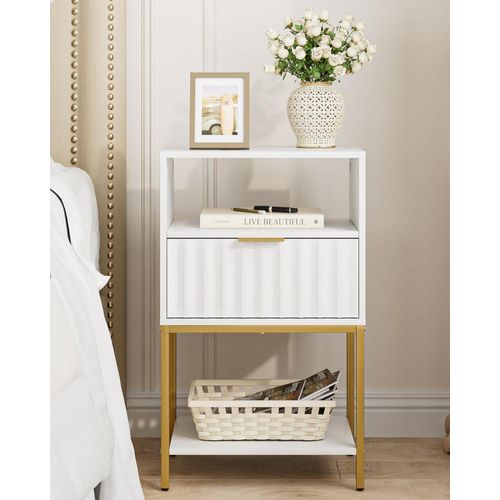 Nachttisch mit Goldrahmen 3-Tier Lagerung Endtisch