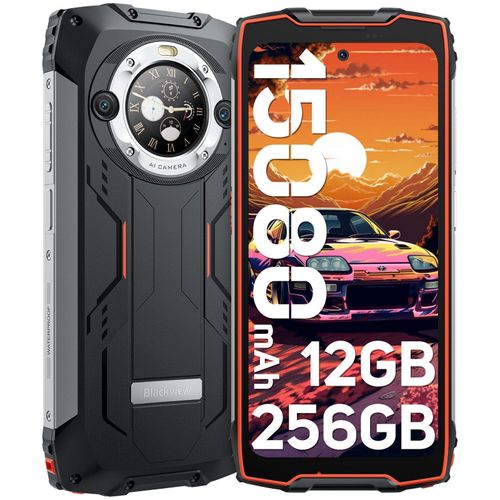Blackview BV9300 Pro(24GB+256GB) Outdoor Smartphone Ohne Vertrag, 6.7'' FHD+ 120Hz 1.32'' Zurück Dsiplay Outdoor Handy, 15080mAh 33W, 64MP+32MP, NFC