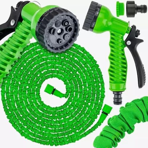 Flexibler Gartenschlauch 5-15M Anschlüsse Pistole 7 Modi