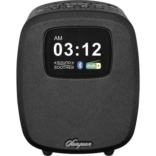 Sangean DCR83SCHWARZ Radiowecker mit DAB+, Bluetooth & USB-Ladefunktion
