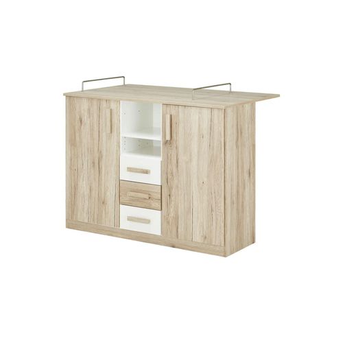 Wickelkommode - holzfarben - Materialmix - 122 cm - 101 cm - cm 75,0 - Möbel Kraft