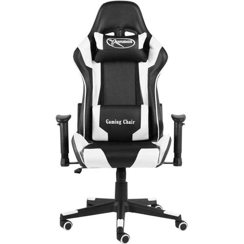 Gaming-Stuhl Drehbar Weiß PVC