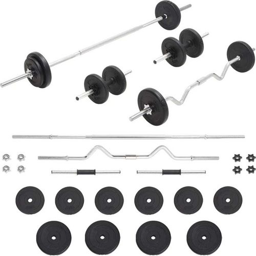 Langhantel- und Kurzhantel-Set 30 kg