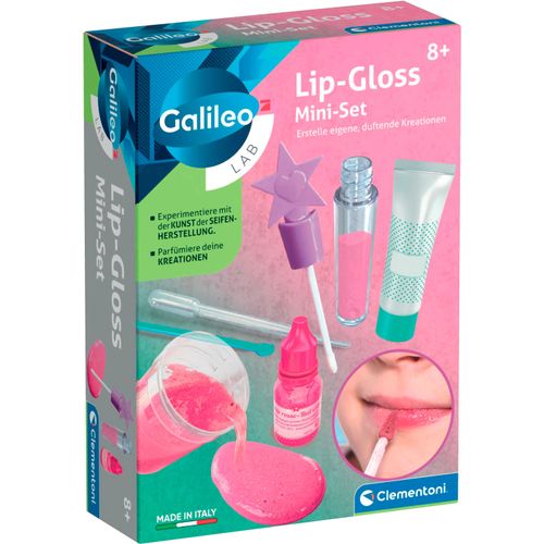 Experimentierkasten CLEMENTONI "Galileo Lab, Lip-Gloss Mini-Set", bunt, Experimentierkästen, Kinder