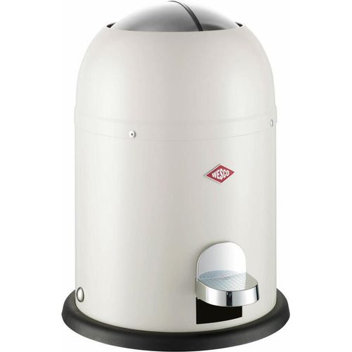Wesco Mini Master Kosmetik-Treteimer, Abfalleimer, Mülleimer, Kosmetikeimer, Stahlblech, Sand Matt, 6 L, 180112-87