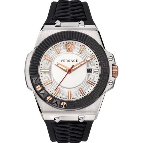 Versace Herren Uhr Armbanduhr Chain REACER VEDY00219 Silikon