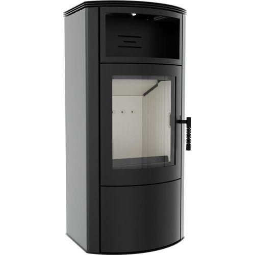 Kaminofen aus stahl KRATKI TITAN Ø 150 11 kW mit Türfeder