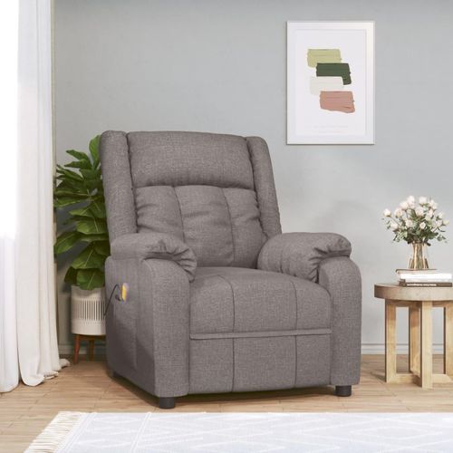 Möbel Massagesessel Taupe Stoff - Massagesessel 348128