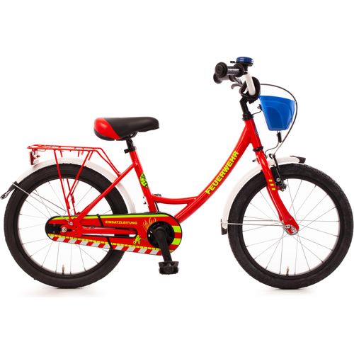 FEUERWEHR 18 Zoll Kinderfahrrad – Bachtenkirch feuerrot/weiß