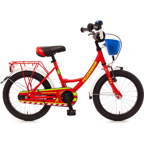 FEUERWEHR 16 Zoll Kinderfahrrad – Bachtenkirch feuerrot/weiß
