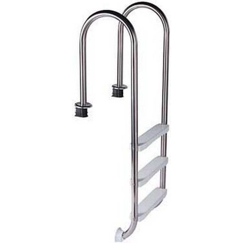 Mountfield Azuro Schmale 3-stufige Kunststoff-poolleiter Für Aufstellbecken 110 Cm Silber Silber One Size