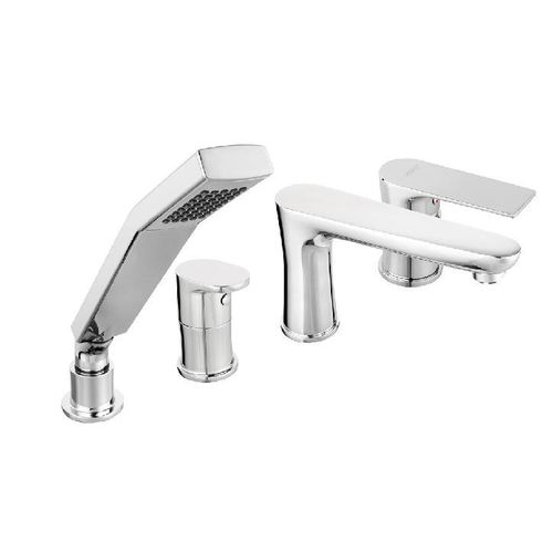 Novaservis Ferro Algeo Square - Wannenarmatur, Wannenrandmontage, 4-Loch, chrom 82045,0