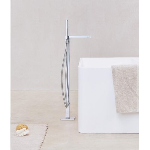 SANYCCES CUBO Einhand-Stand-Badewannenbatterie, chrom