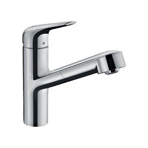 Hansgrohe Focus M42 - Spültischarmatur M427-H150 ECO, mit ausziehbarem Endstück, EcoSmart, verchromt 71865000
