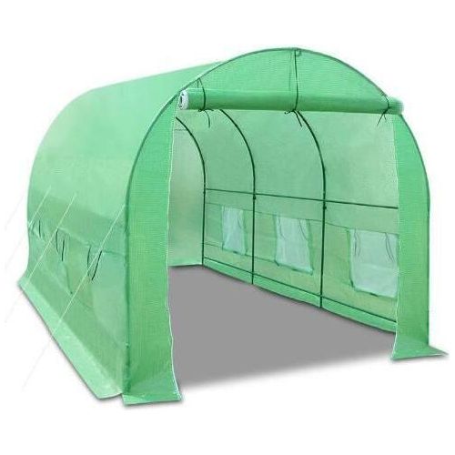 Gartenbox aus Folie, mit Fenstern