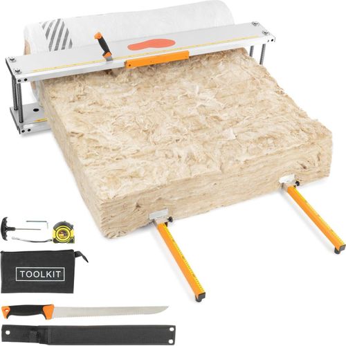 BAUTEC Dämmstoffschneider ISO-QUICKCUT + Dämmstoffmesser » für Rollenware » Glaswolle, Steinwolle und Mineralwolle