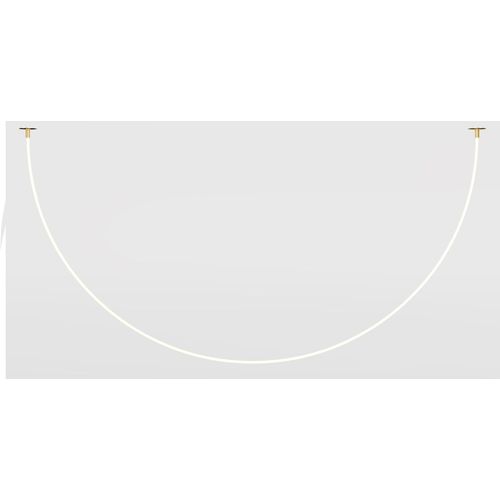 LED Pendelleuchte Aluminium in Gold Weiß 3000 K warmweißes Licht 2200 lm Modern Hängeleuchte