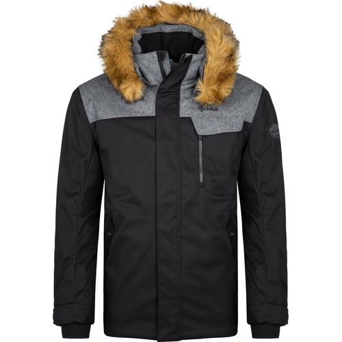 Herren Winterjacke Kilpi ALPHA-M, SCHWARZ, Größe XS