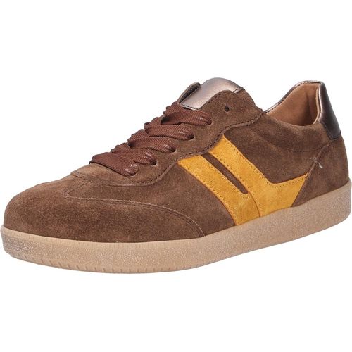 Gabor Sneaker low whisky Damen sportlicher Schnürer in Braun, Größe 6.5