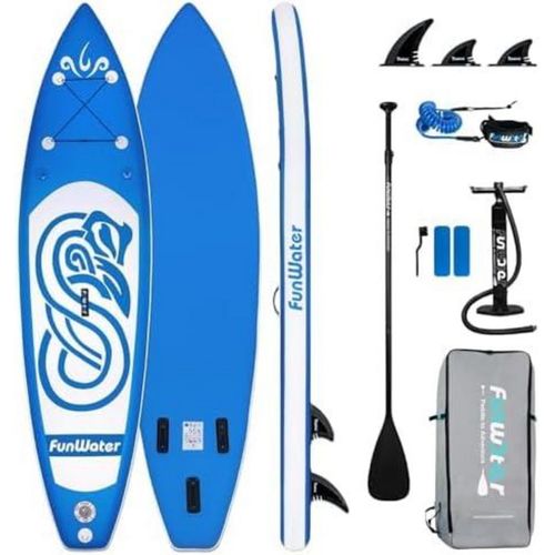 FunWater Stand Up Paddling Board Aufblasbar SUP Board mit Zubehör