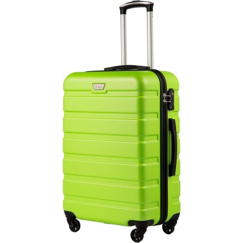 COOLIFE Premium Hartschalenkoffer 4 Rollen Handgepäck Apfelgrün
