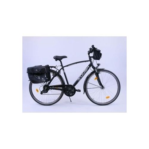 Trekkingrad 28 Zoll Woosh + Gepäcktaschen, Zähler